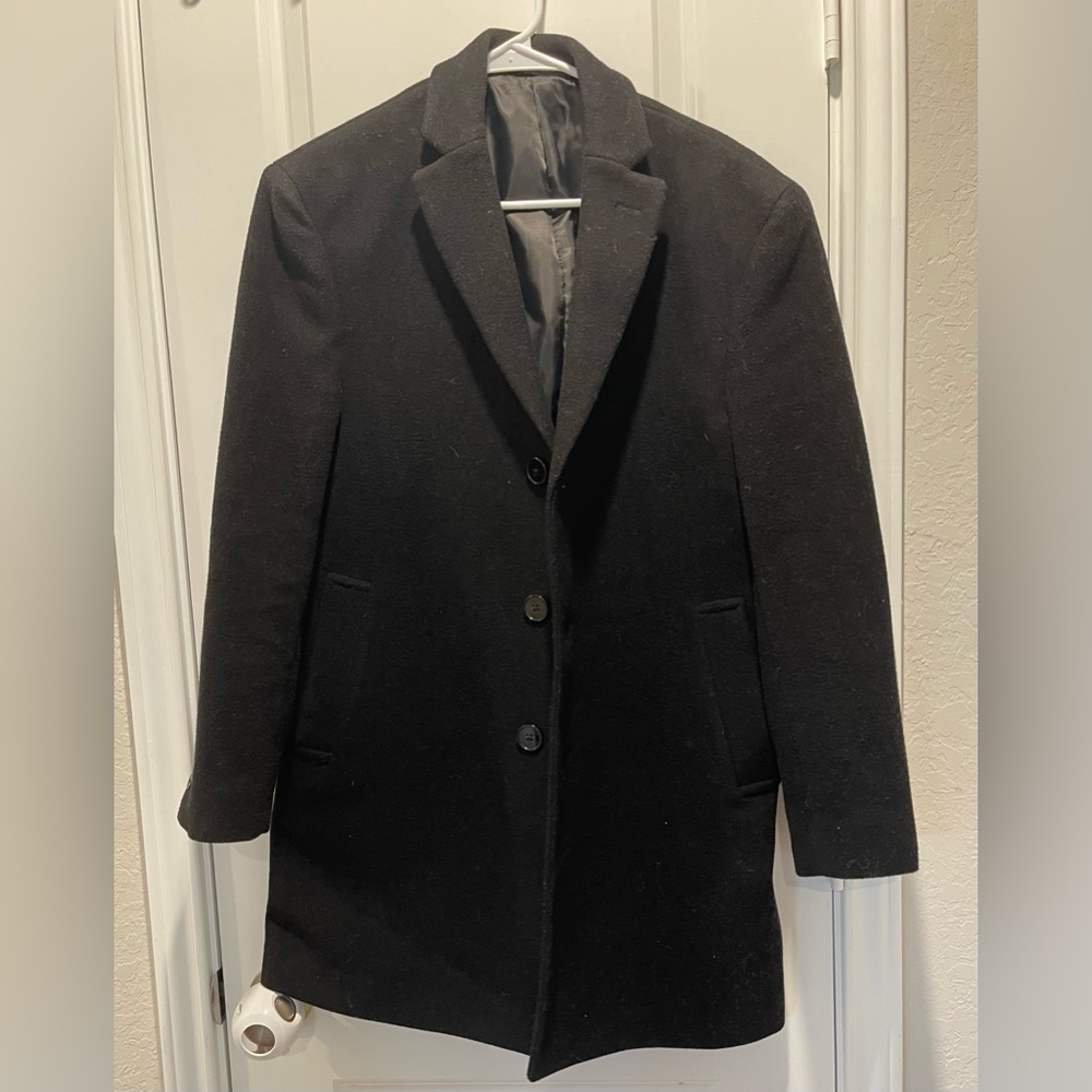 Men's Classic Calvin Klein Wool Winter Coat